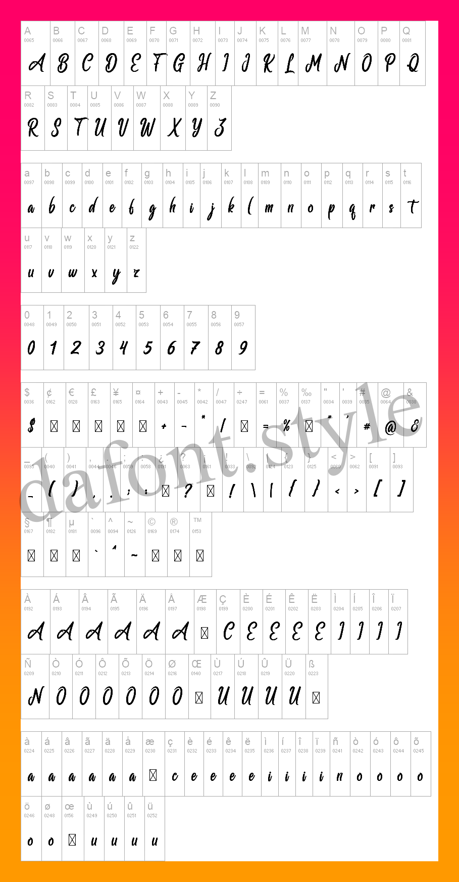 Ballmain Font letter style preview