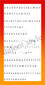Brooklyn Sky Font letter style preview