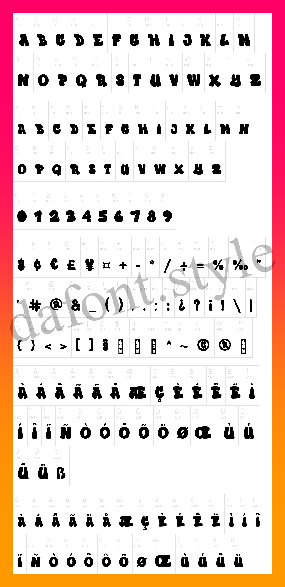 Graffiti Xenoa Font letter style preview