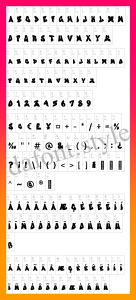 Graffiti Youth Font letter style preview