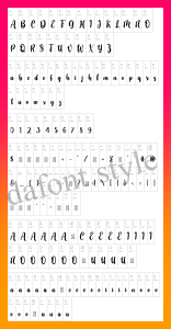 Hello Winter Font letter style preview