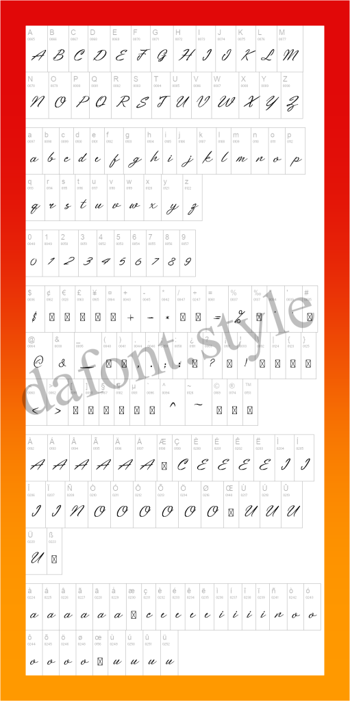 Little Kitchen Font letter style preview