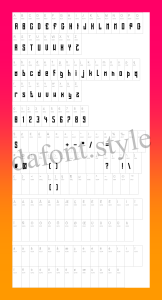Long Shot Font letter style preview