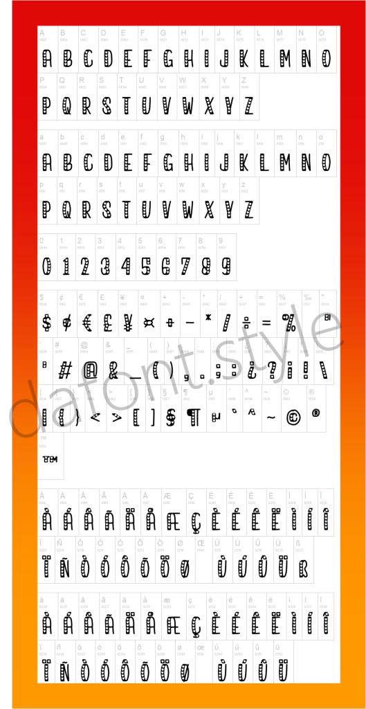 Love Story Font letter style preview