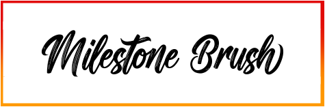Milestone Brush Font style download
