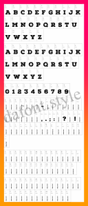 Nexa Rust Slab Font letter style preview