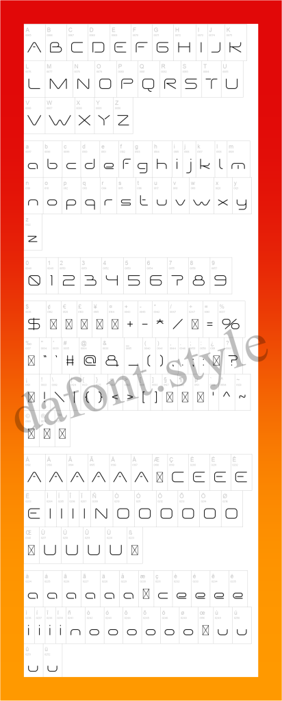 Nextstep Font letter style preview
