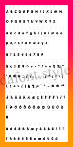 Porky's Font letter style preview
