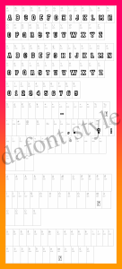 Second Hand Campus Font letter style preview