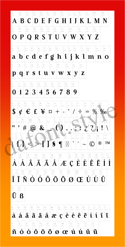 Valneck Font letter style preview
