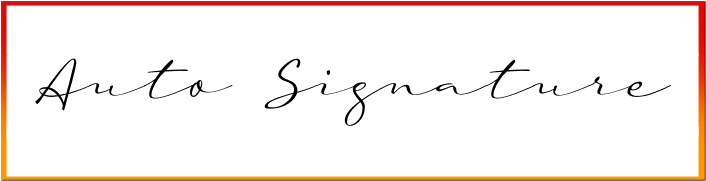 A Auto Signature Font style download