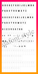 Albertson Font letter style preview
