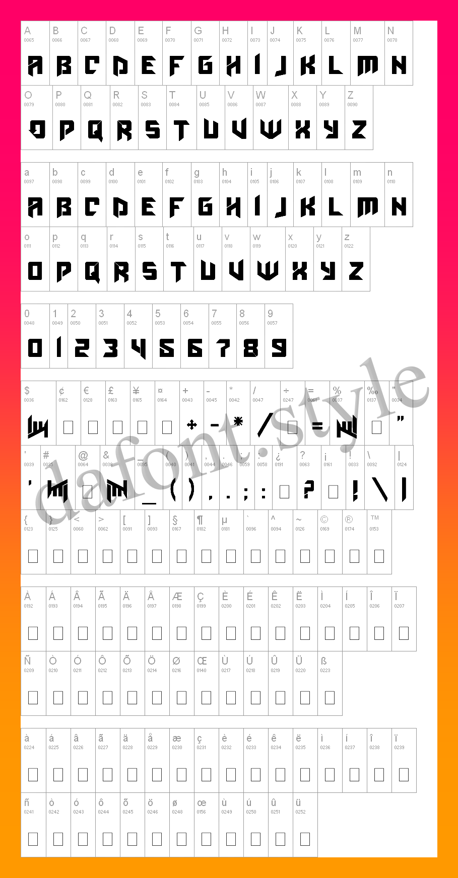 Amaz Obitaem Ostrov Font letter style preview