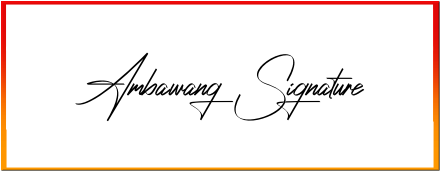 Ambawang Signature Font style download