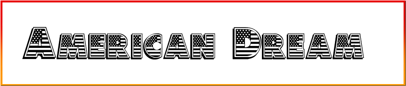 American Dream Font style download