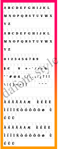 American Frights Font letter style preview