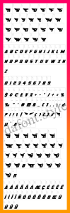 American Kestrel Font letter style preview