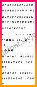 American Signs font letter style preview