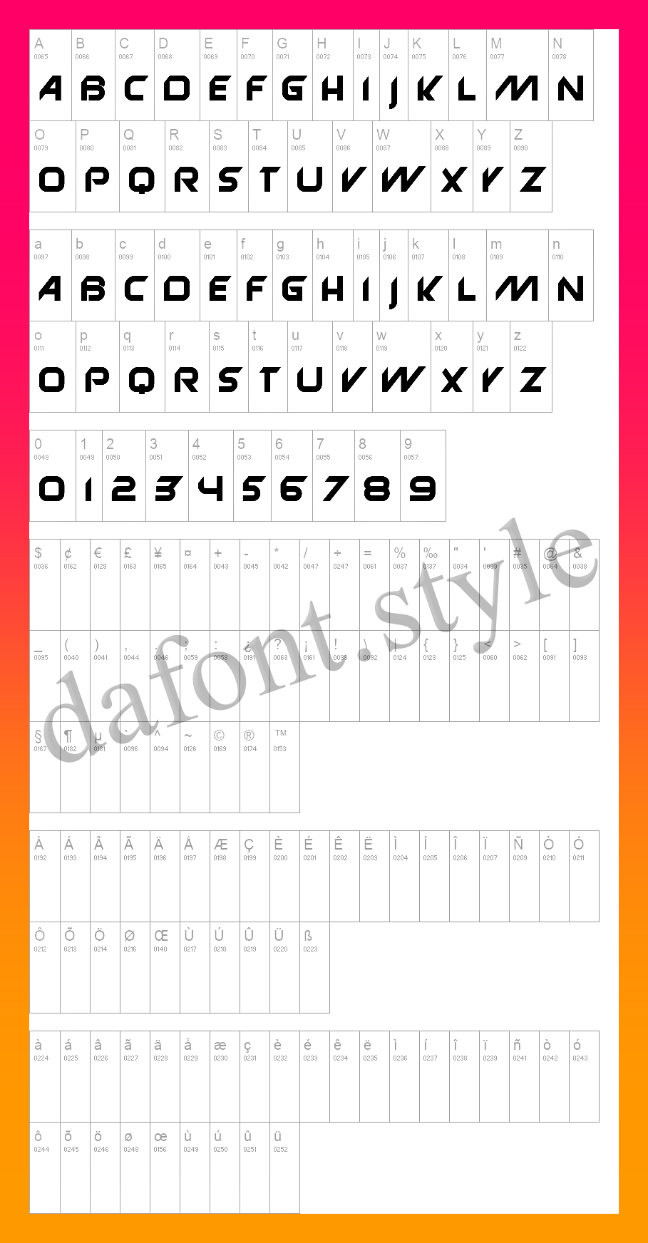 Anniversary Font letter style preview