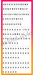 Avocado Font letter style preview