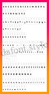 Big Snow font letter style preview