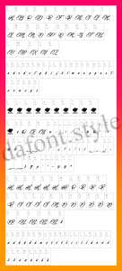 Billion Stars font letter style preview