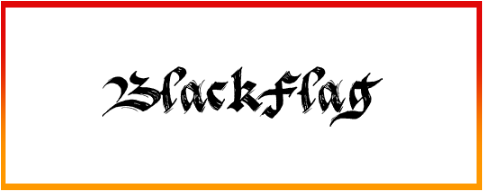 BlackFlag Font style download