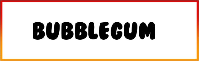 BubbleGum Font style download