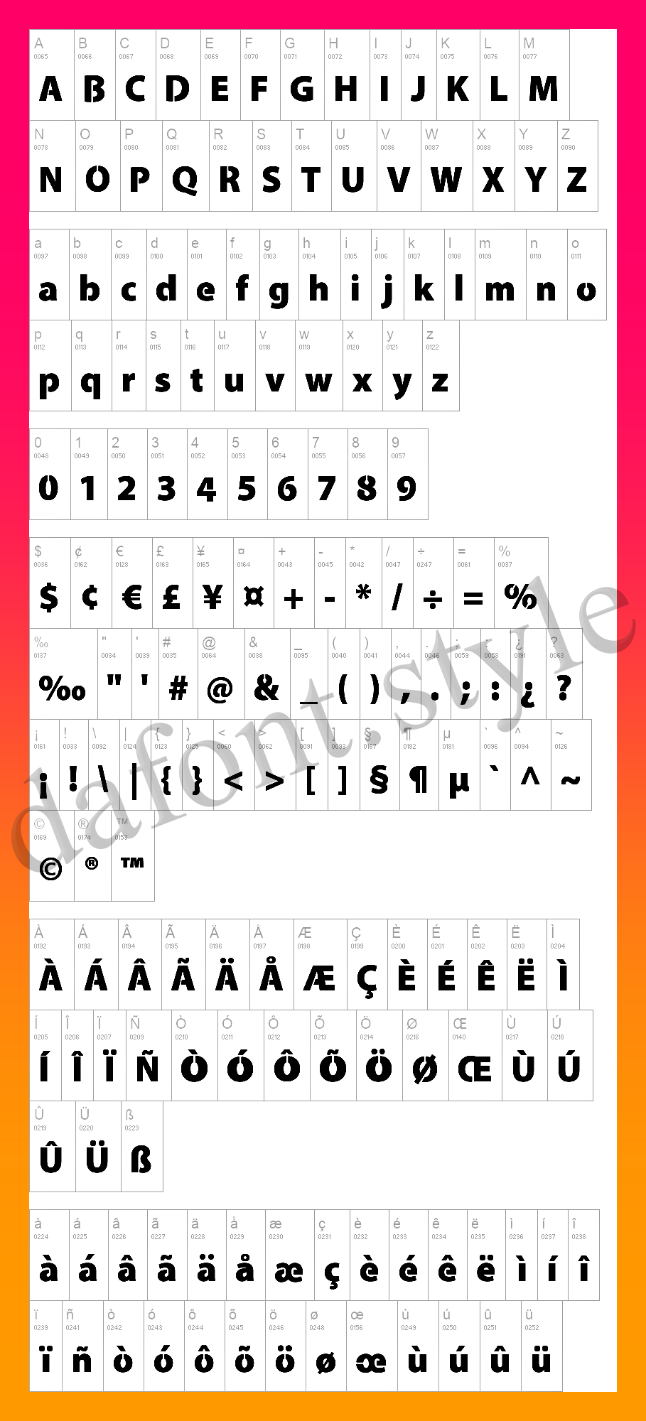 Cleanvertising Font letter style preview