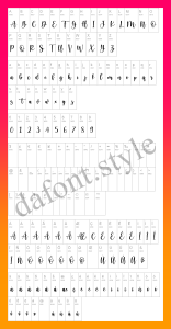 Cream Candy Font letter style preview
