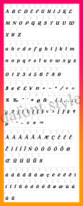 Cursive Serif Font letter style preview
