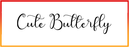 Cute Butterfly Font style download