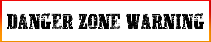 Danger Zone Warning Font style download