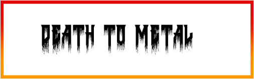 Death to Metal Font style download