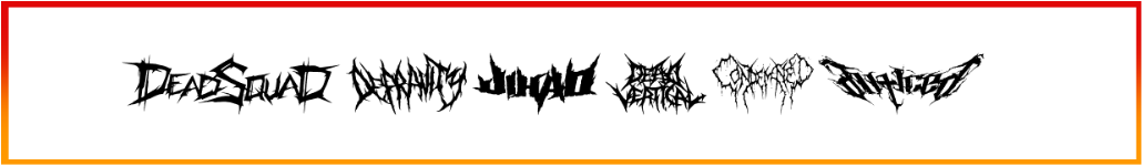 DeathMetal Logo Font style download