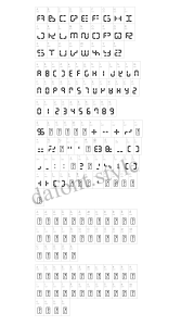 Digital Dismay font letter style preview