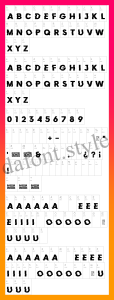 Doctor Glitch Font letter style preview