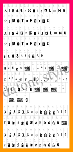Doctor Punk Font letter style preview
