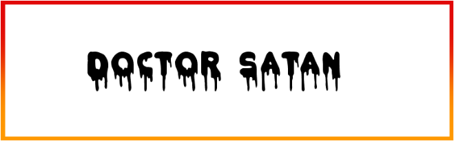 Doctor Satan Font style download