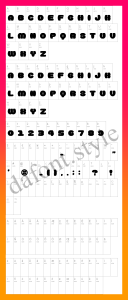 Doughnut Monster Font letter style preview