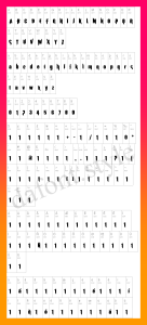 Exorcista Font letter style preview