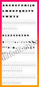 ExtraBlur Font letter style preview