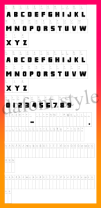 Franklin M54 Font letter style preview