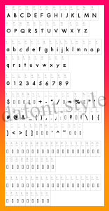 Futura Hand font letter style preview