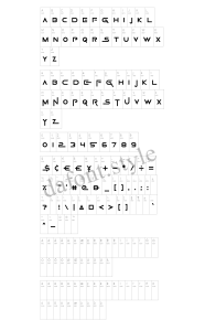 Game Of Squids font letter style preview