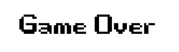 Game Over font style download