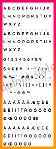 Geometos Rounded Font letter style preview