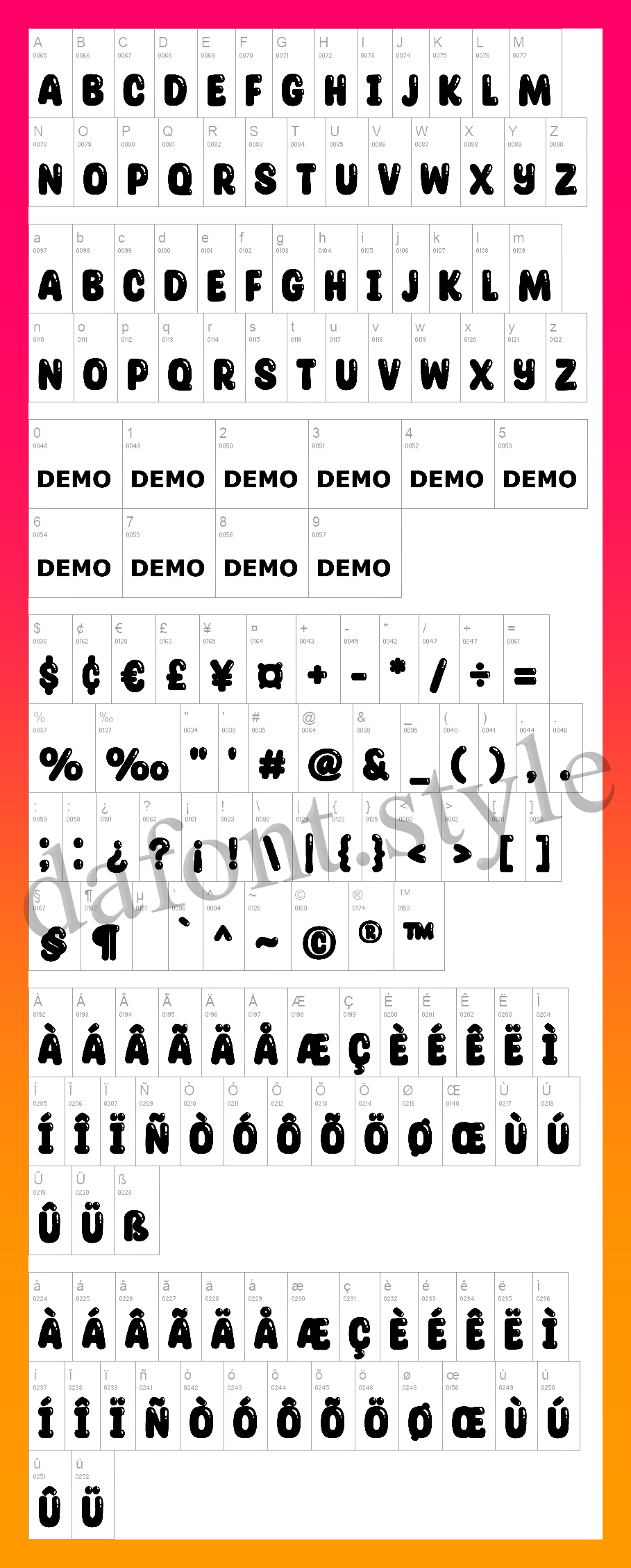 Glossy Sheen Font letter style preview