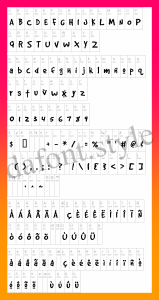 Good Dog font letter style preview