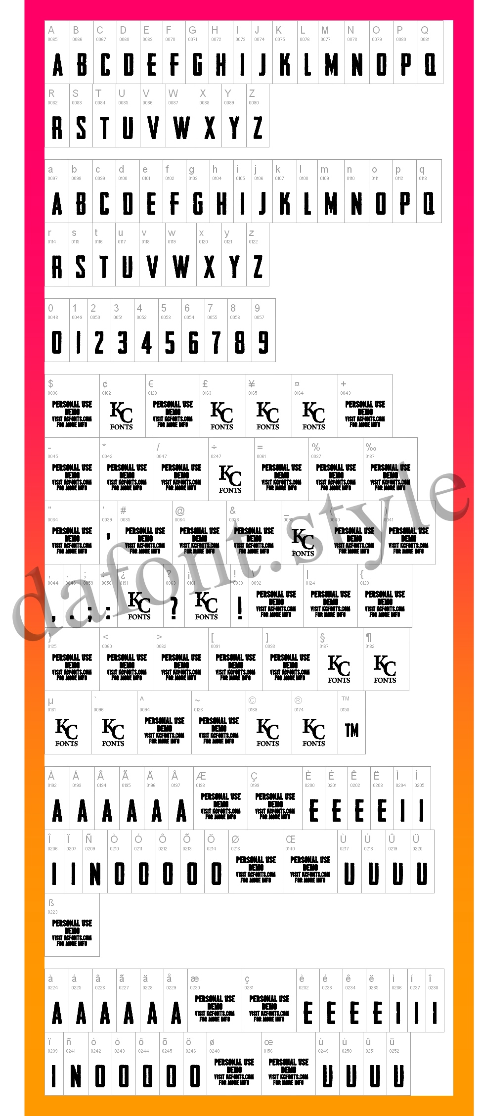 Headliner No. 45 Font letter style preview